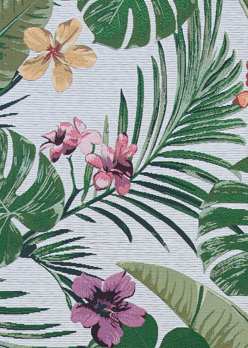 Covington Fern Green Woven Ticking Fabric - by The Yard