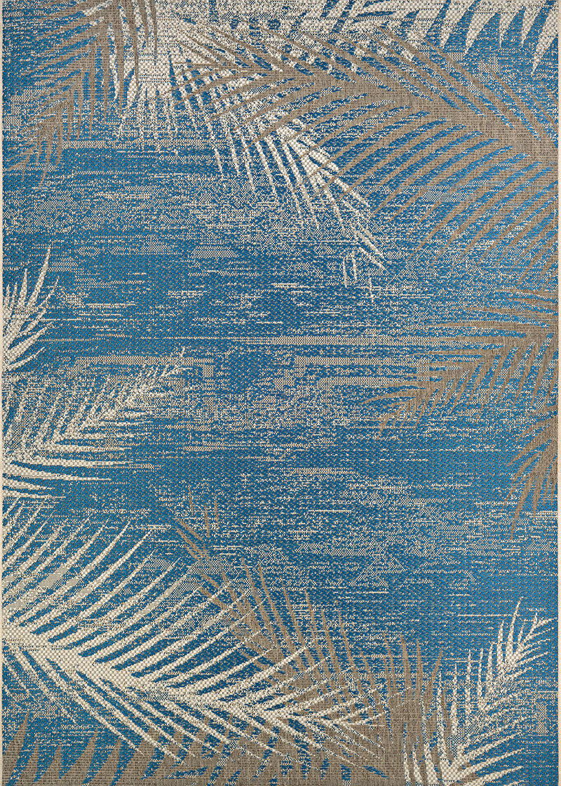 Couristan Monaco Marbella Area Rug, 2' x 3'7 inch, Blue Mist-Ivory