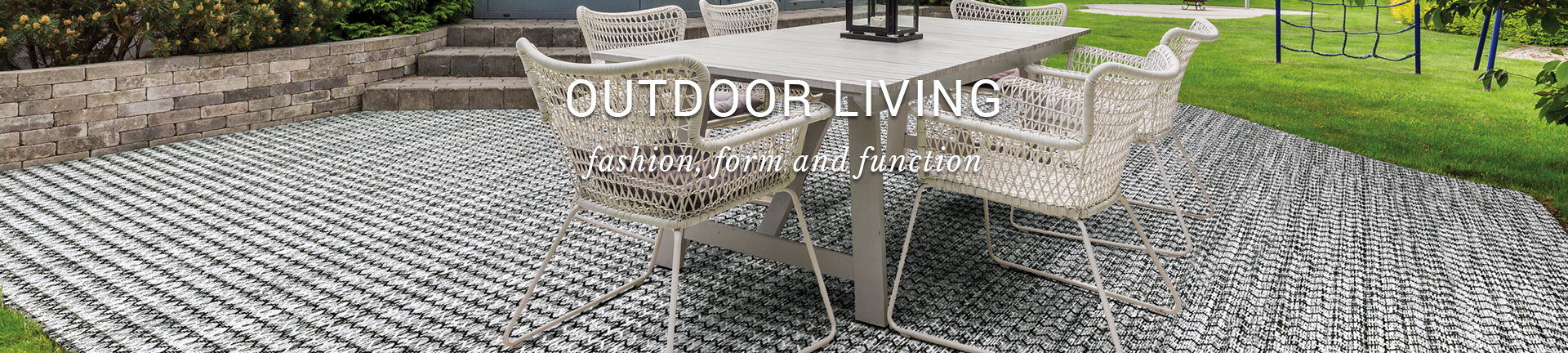Couristan Fresco Dutch Greystone-Cotton Indoor/Outdoor Area Rug